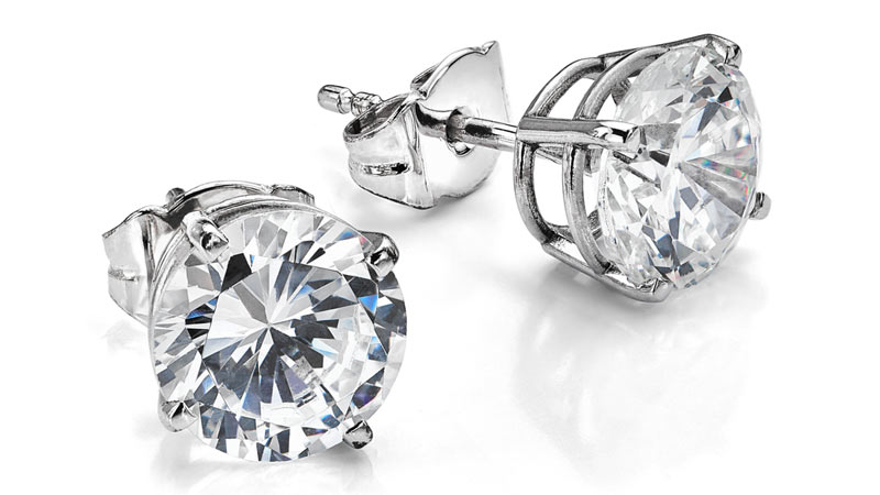 stud diamond earrings